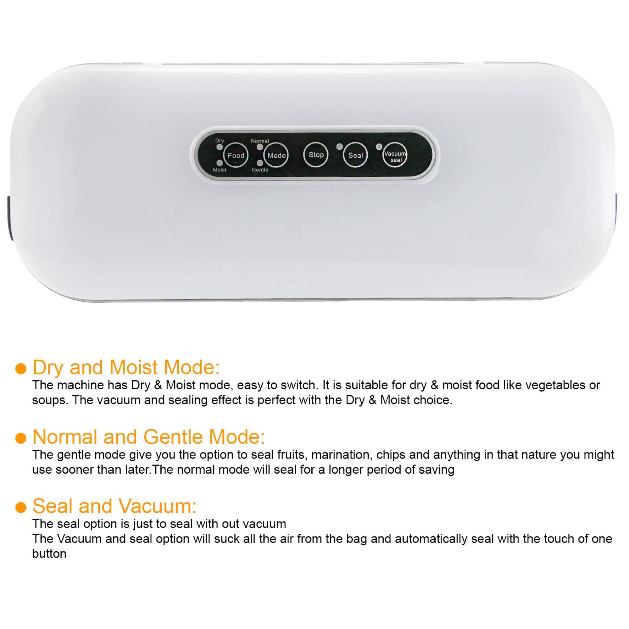 MegaChef Home Vacuum Sealer & Food Preserver with Extra Bags